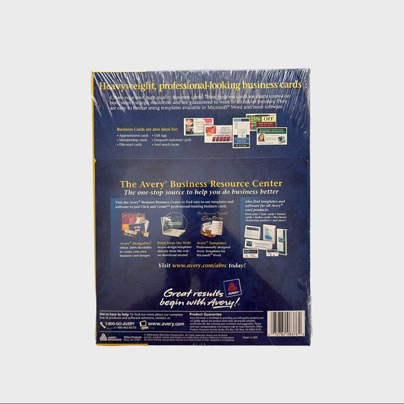 New Avery 8376 business card 250 pc(s) New in wrap - Picture 2 of 2